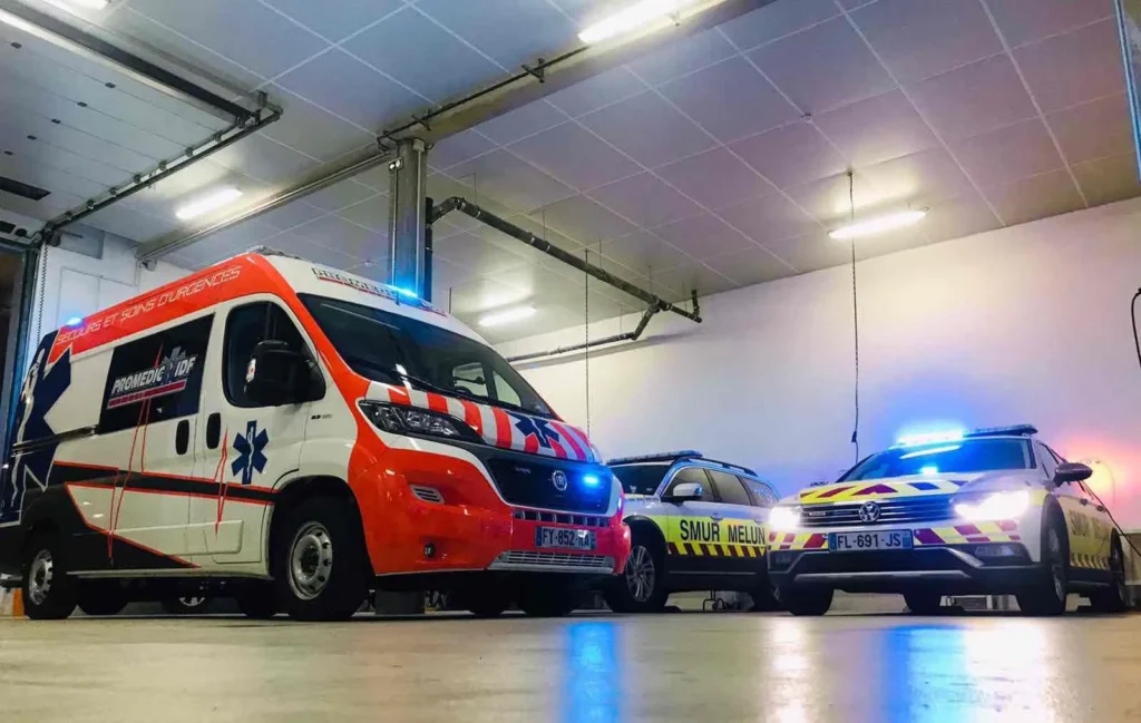 Ambulance MS22 prête pour urgence préhospitalière Trébeurden - Promedic