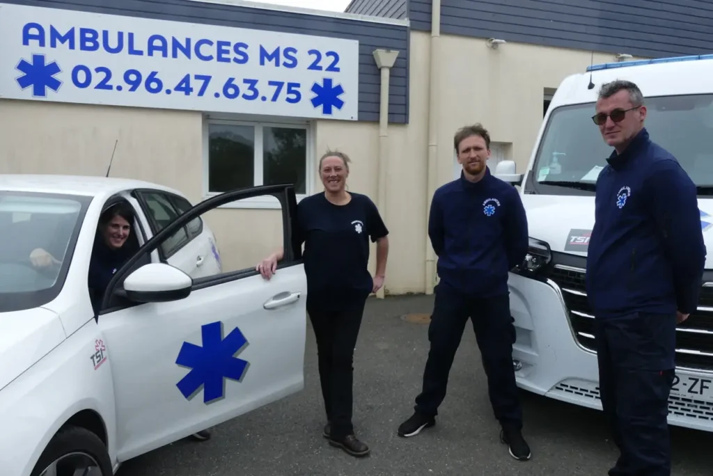 Équipe Ambulances MS22 en intervention médicale dans les Côtes-d’Armor - Promedic